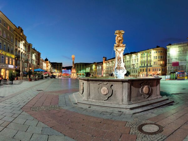 Brunnen in der Innenstadt von Linz