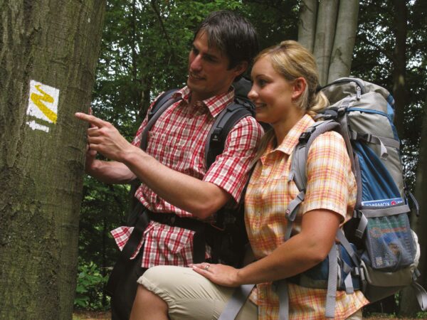 Paar beim wandern
