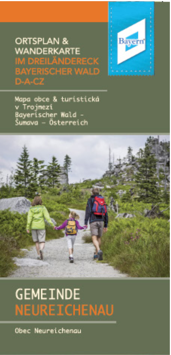 Ortsplan und Wanderkarte im Dreiländereck